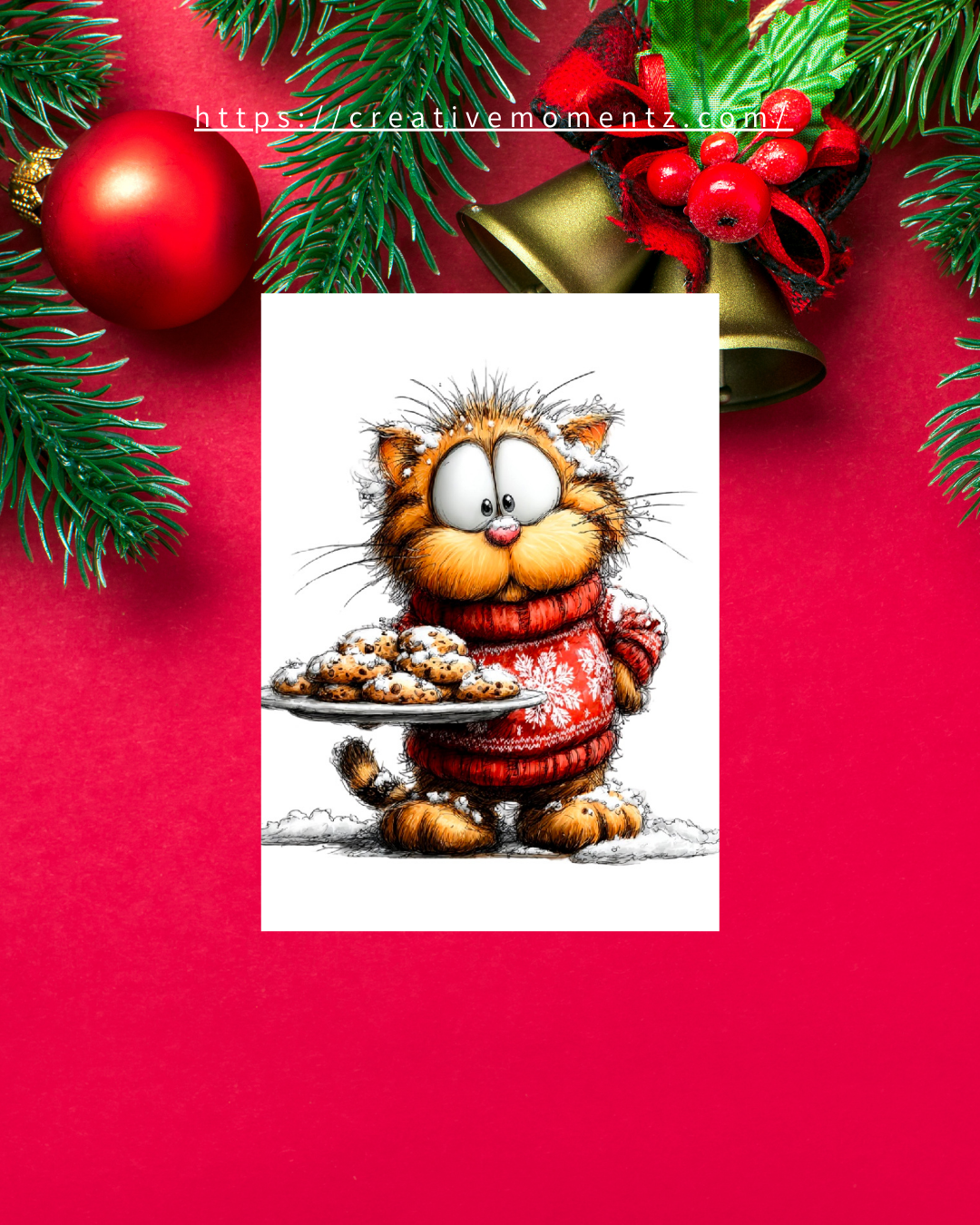 Weihnachtstasse mit süßer Katze & Keksen | Lustige Katzen Tasse Weihnachten | Geschenk für Katzenliebhaber | Xmas Mug | Niedliche Winter Tasse