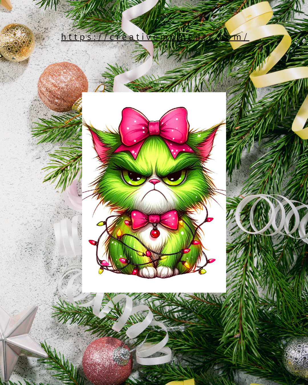 Lustige Weihnachtstasse mit Katze | Grumpy Christmas Cat | Witzige Xmas Mug | Geschenk für Katzenliebhaber & Kollegen | Lustige Tier Tasse Weihnachten