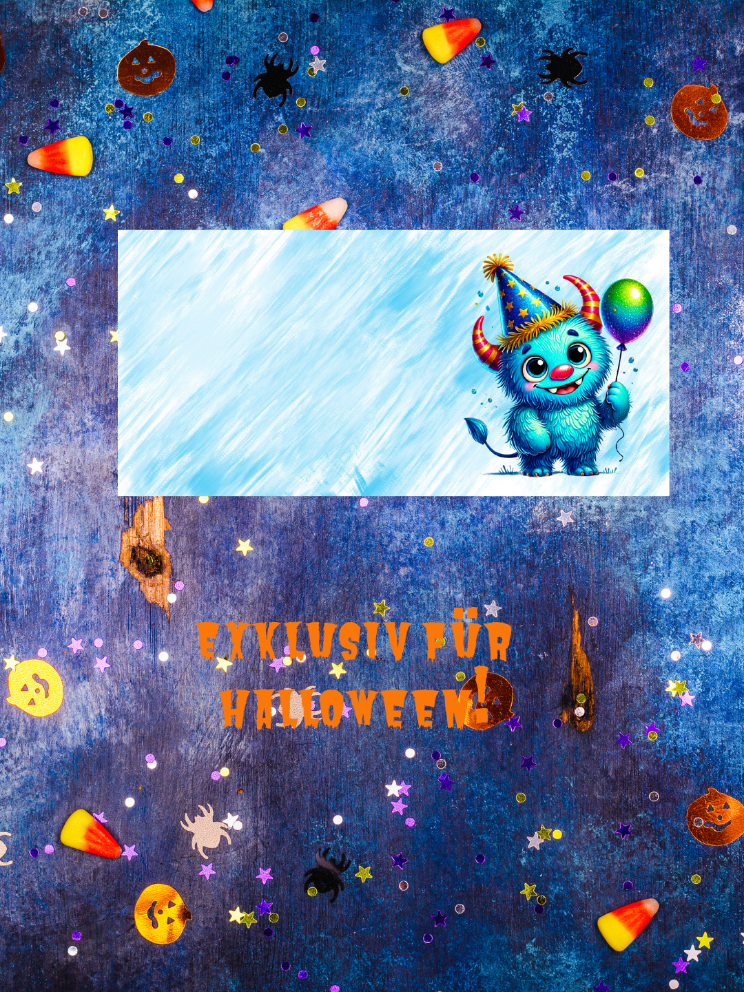 Blaues Süßes Monster Tasse – Kawaii Party Design, Geschenkidee für Kinder & Monsterfans, Halloween Geburtstag, Spülmaschinenfest