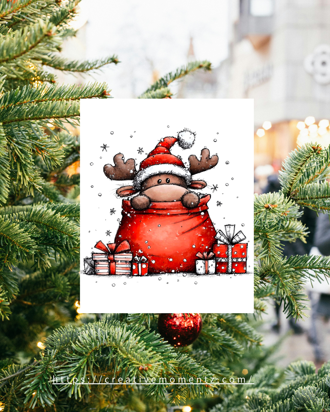 Niedliche Rentier-Weihnachtstasse – Für warme Herzen & kuschelige Wintermomente! ☕🎄