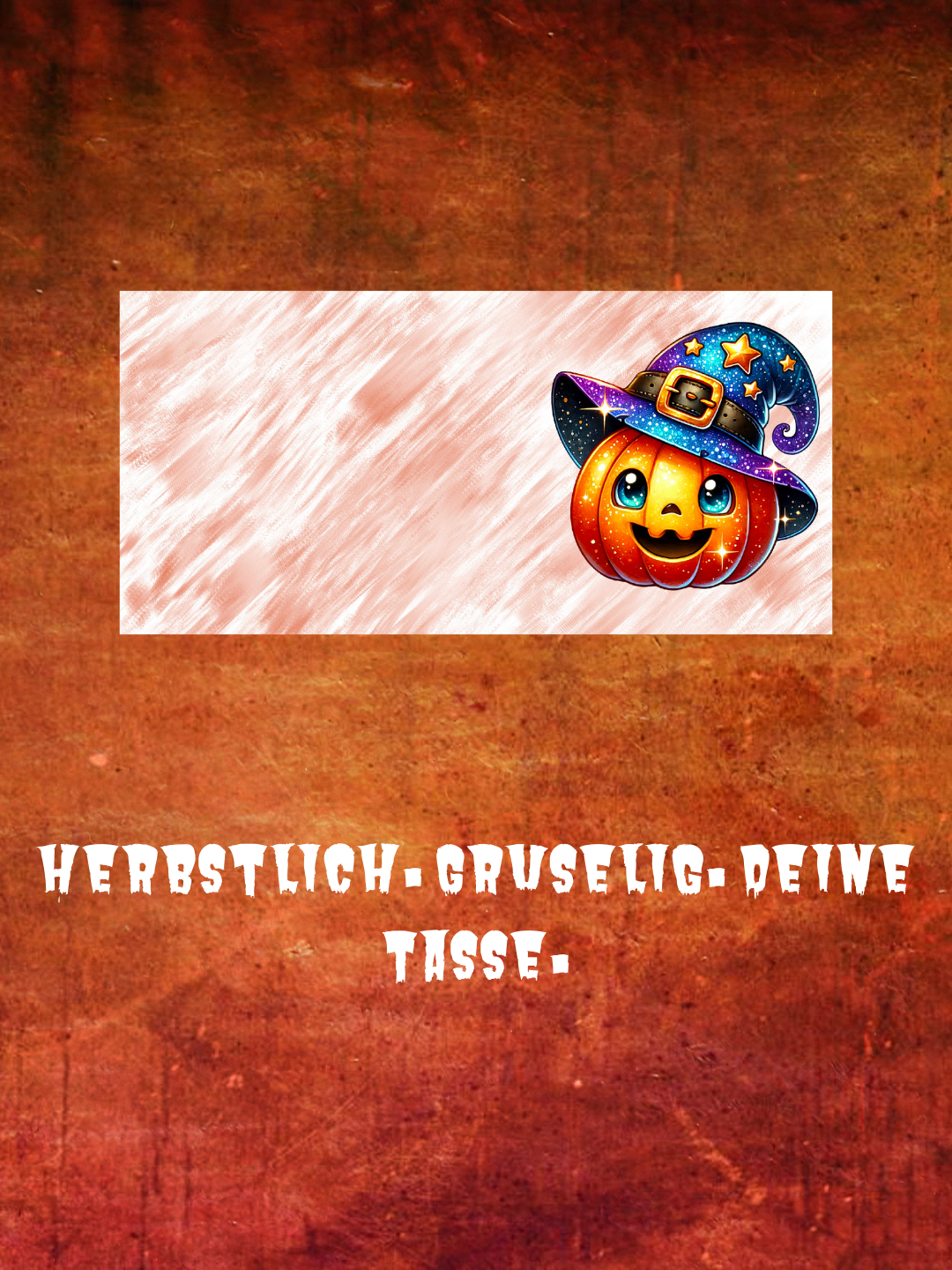 Kawaii Tasse Kürbis mit Zaubermütze | Halloween Keramiktasse 330 ml | Süßer Herbst & Geschenkidee