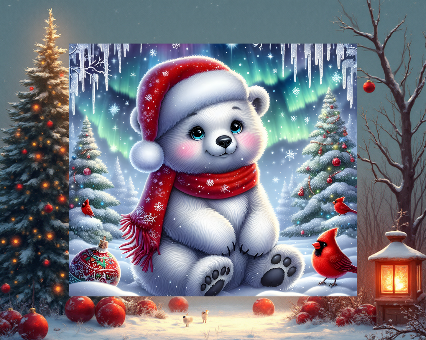 🐻❄️🎄 Christmas Polar Bear Tumbler von Creative Momentz – Winterwunder zum Mitnehmen ❄️✨