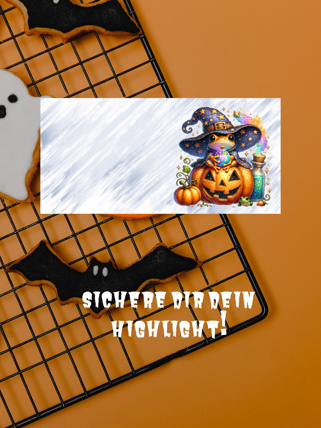 Kawaii Tasse Frosch im Kürbis mit Zauberhut | Halloween Keramiktasse 330 ml | Süßes Geschenk für Kinder & Tierfans
