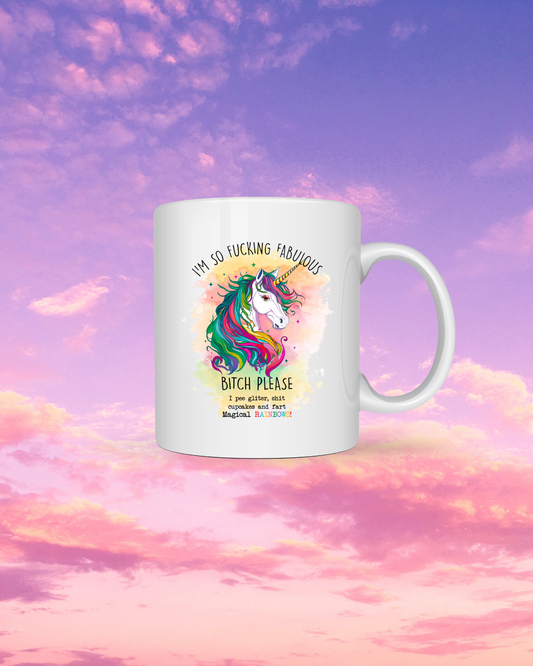 Lustige Einhorn Tasse – Kaffeetasse mit Spruch & buntem Design | Geschenkidee für Einhorn-Fans
