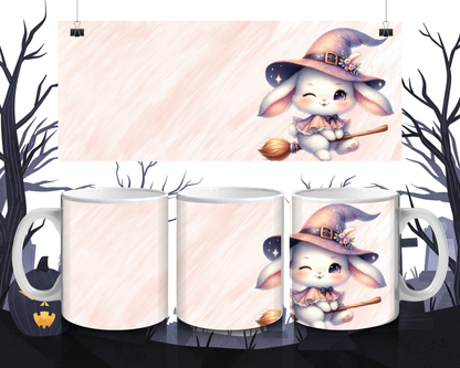 Hase im Hexenkostüm Tasse – Süßes Kawaii Halloween  Herbst Design, Geschenkidee für Hexenfans & Tierliebhaber, Spülmaschinenfest