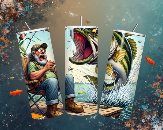 Tumbler „Angeln“ – Der perfekte Trinkbegleiter für passionierte Angler
