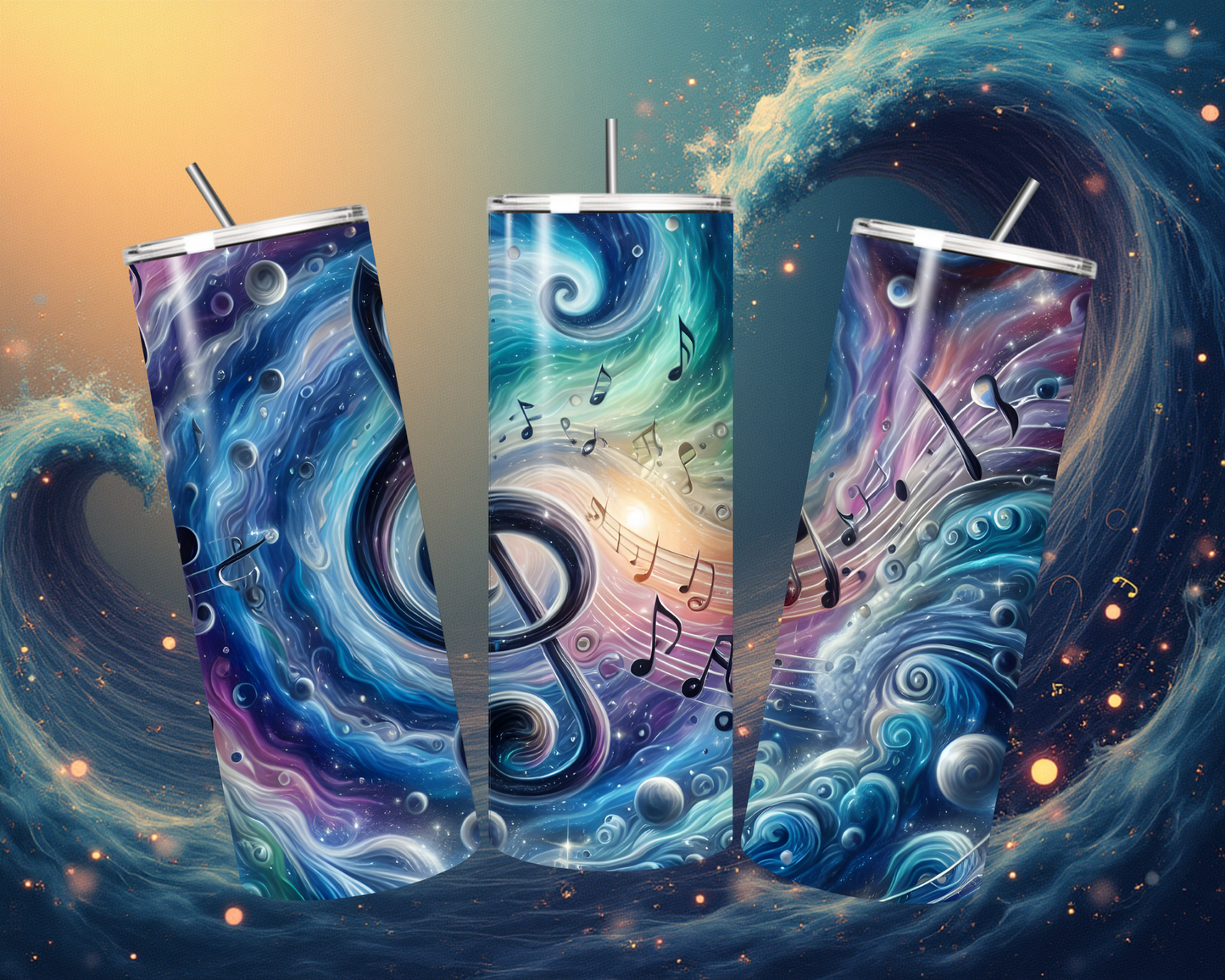 Hobby Tumbler mit Notenschlüssel-Motiv – Für Musikliebhaber mit Stil