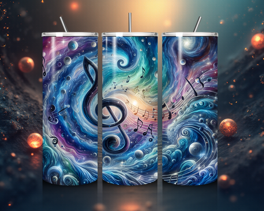 Hobby Tumbler mit Notenschlüssel-Motiv – Für Musikliebhaber mit Stil