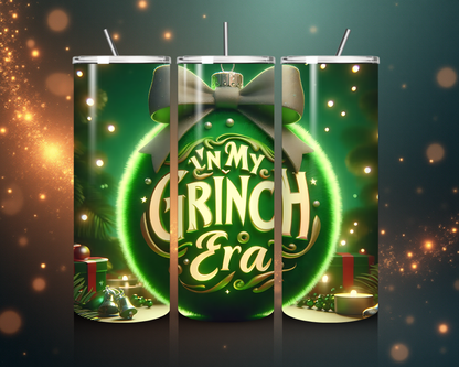 💚 “In My Grinch Era” Tumbler von Creative Momentz – Für alle, die Weihnachten mit Humor genießen 🎄