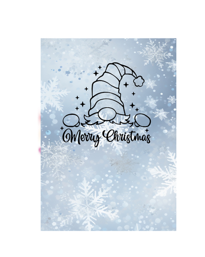 Weihnachtskarte mit Wichtel – Verspielte Weihnachtskarte zum Sofort-Download