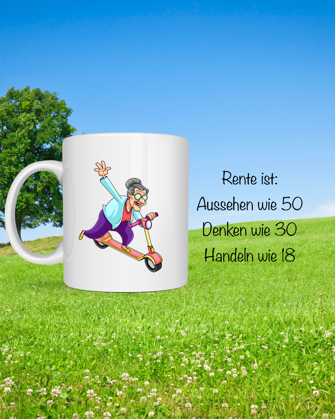 Humorvolle Ruhestand-Tasse – Witzige Geschenkidee zur Verabschiedung