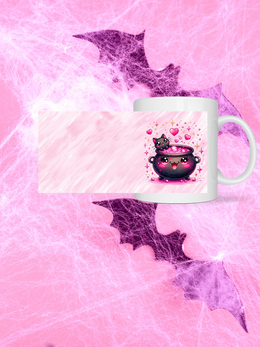 Halloween Tasse mit Hexenkessel – Zauberhaftes Herbst-Design, Geschenkidee für Kaffeeliebhaber & Hexenfans, Spülmaschinenfest