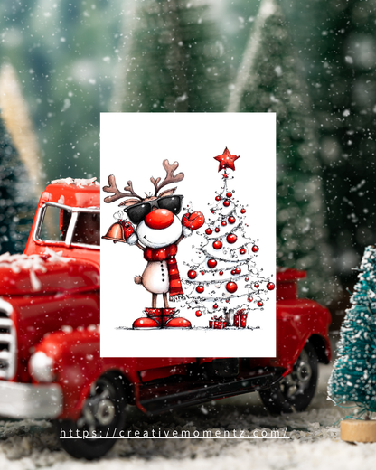 Cooles Rentier Weihnachts-Tassen-Design – Für stylische Wintermomente &amp; jede Menge gute Laune! ☕✨