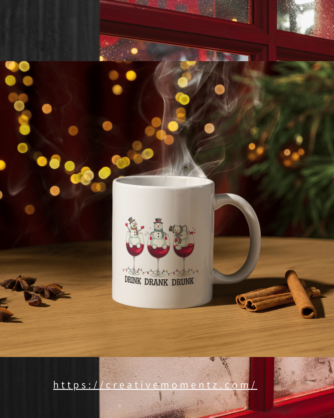 Lustige „Drink Drank Drunk“ Weihnachts-Tasse – Für alle, die Humor genauso lieben wie Glühwein! 🎄😂