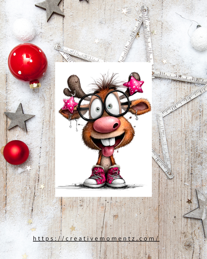 Lustige Rentier-Tasse – Der Weihnachtsbecher für gute Laune & fröhliche Wintermomente! ☕🎄