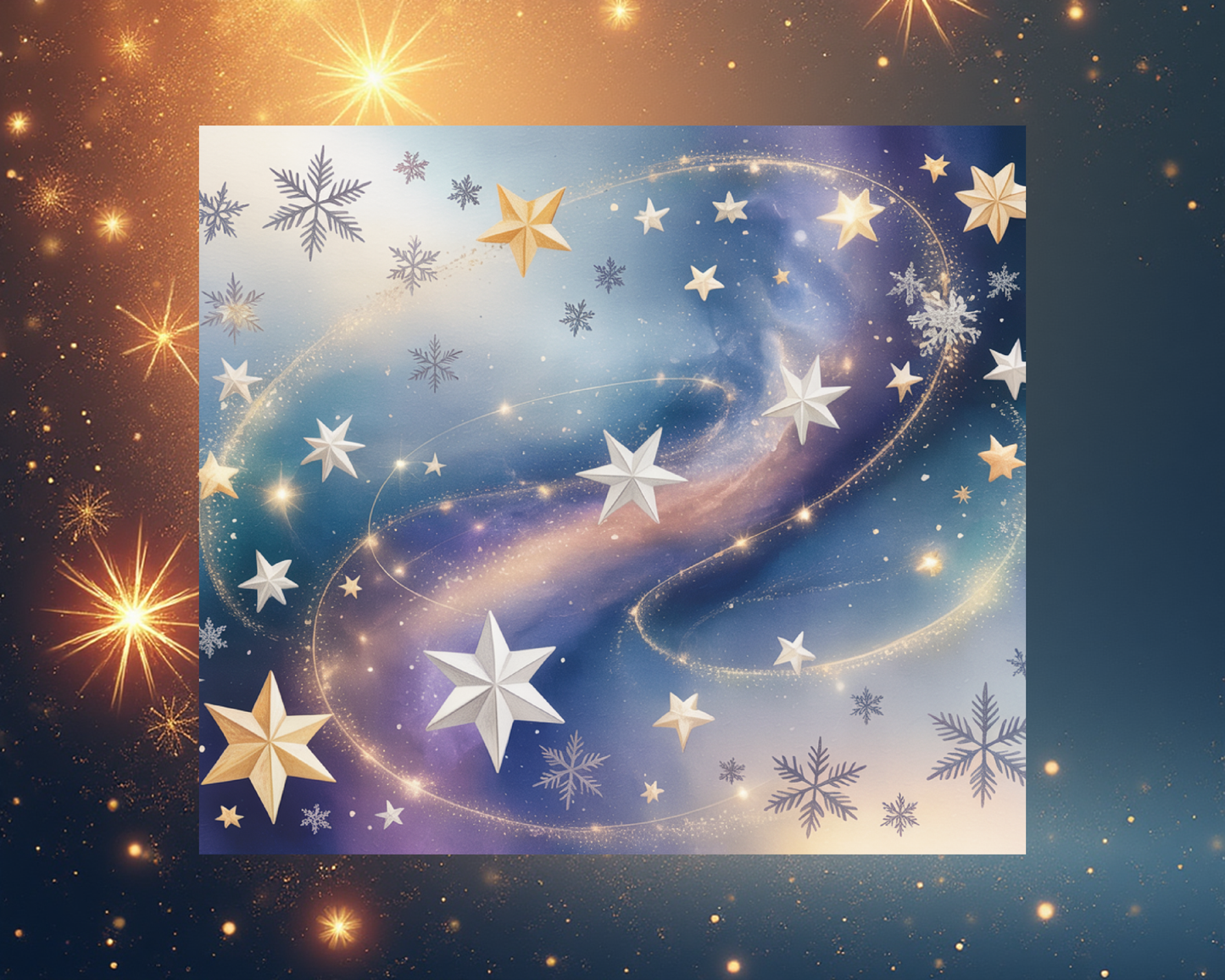 🌟 Galaxy Star Tumbler von Creative Momentz – Funkelnder Sternenzauber für die Winterzeit ❄️