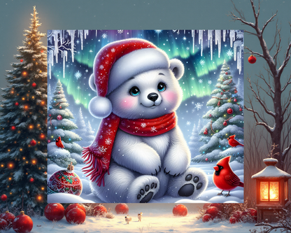 🐻❄️🎄 Christmas Polar Bear Tumbler von Creative Momentz – Winterwunder zum Mitnehmen ❄️✨