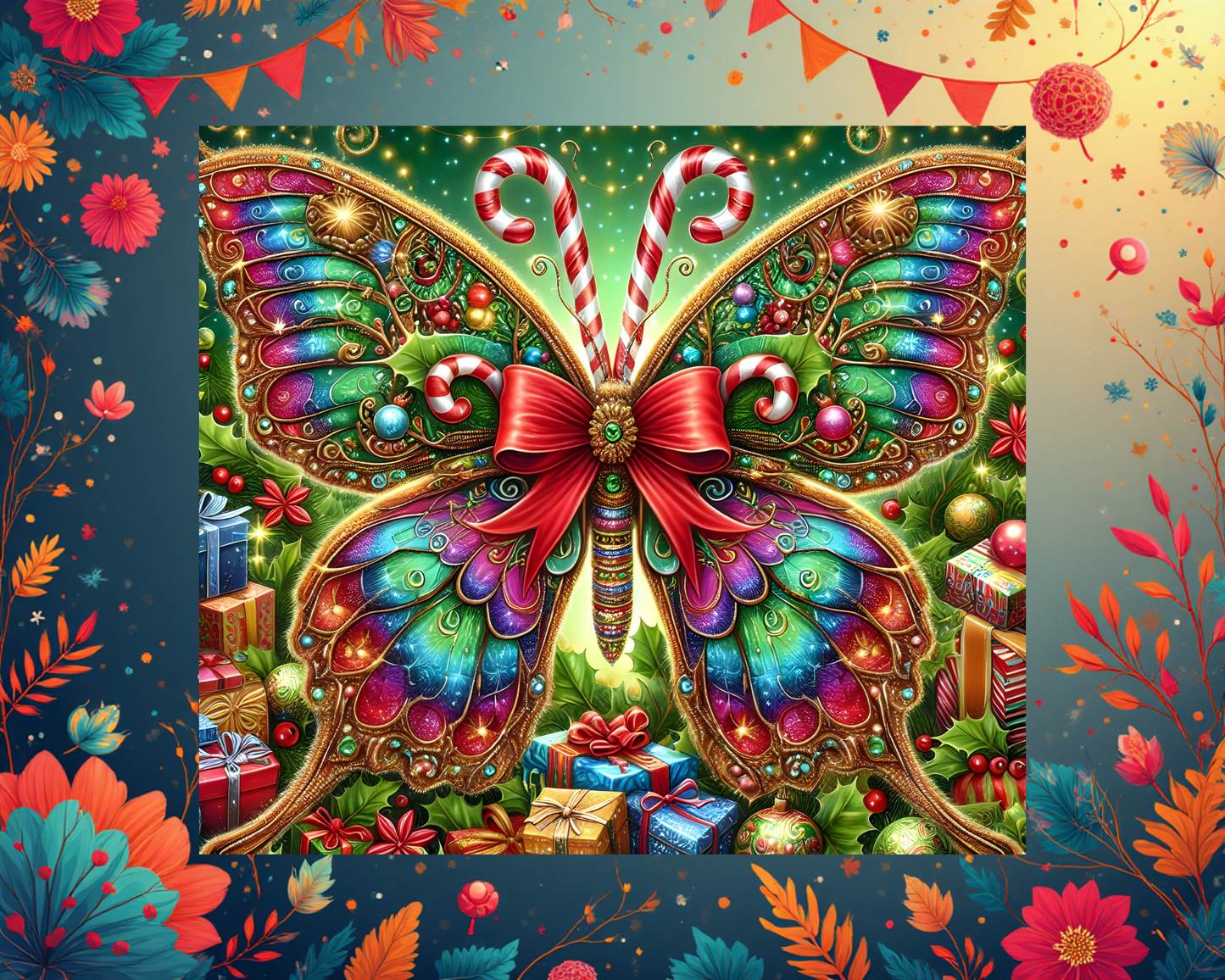 🦋✨ Christmas Butterfly Tumbler von Creative Momentz – Glanz, Farbe & Weihnachtsmagie in einem Becher 🎄