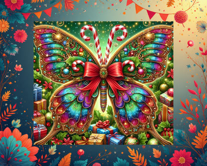 🦋✨ Christmas Butterfly Tumbler von Creative Momentz – Glanz, Farbe & Weihnachtsmagie in einem Becher 🎄