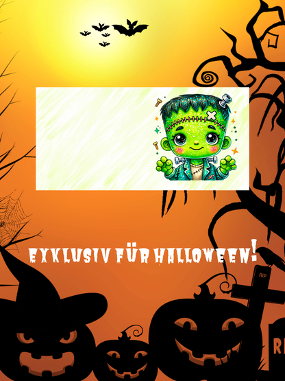 Kawaii Tasse Süßer Frankenstein | Halloween Keramiktasse 330 ml | Lustiges Monster Geschenk für Kinder & Erwachsene