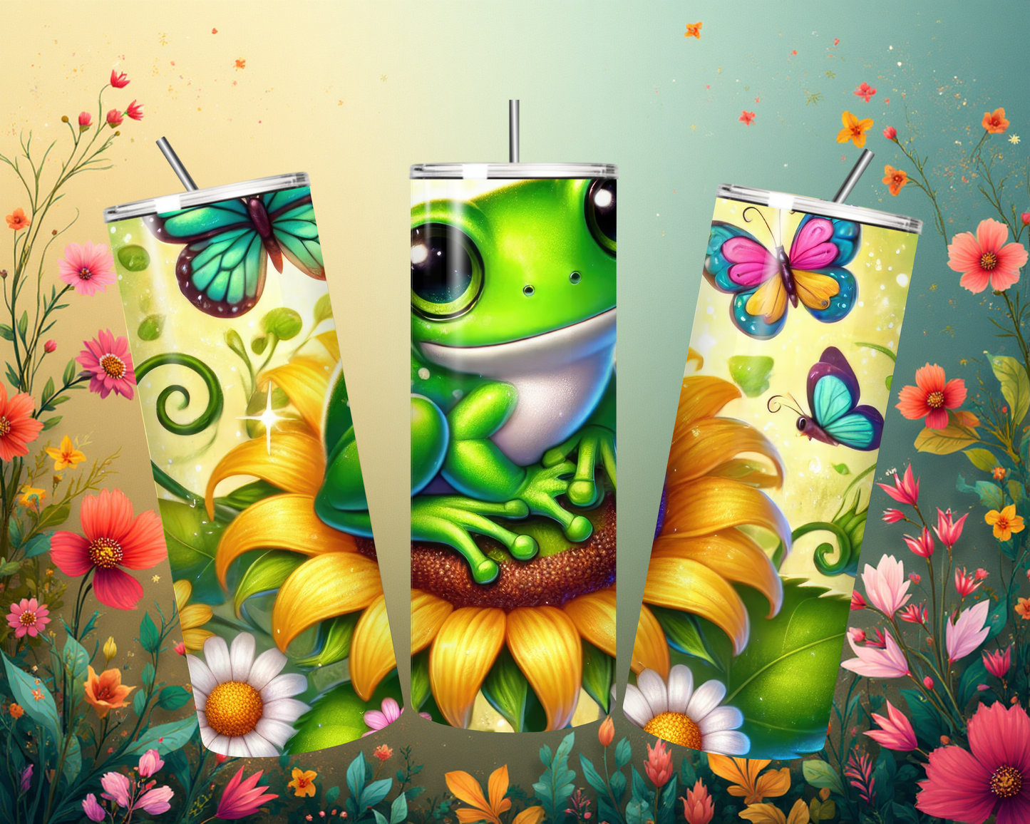 Tumbler „Frosch“ – Stilvoller und robuster Trinkbecher mit Frosch-Motiv
