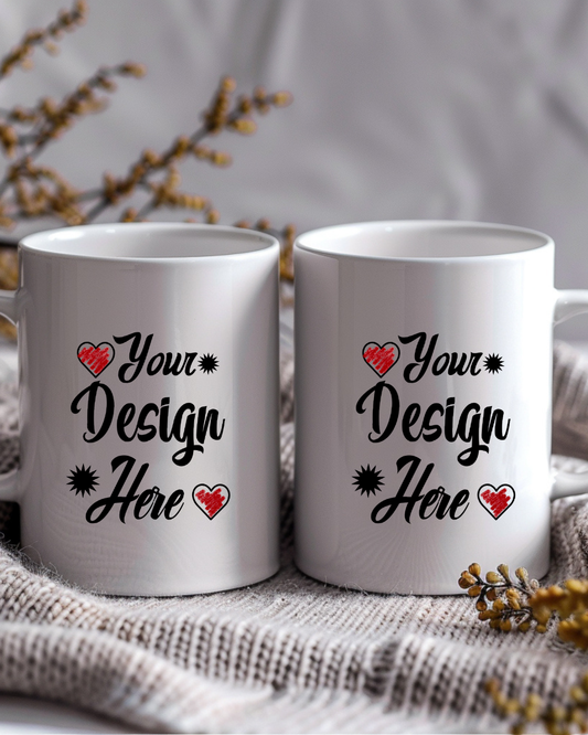 Individuell bedruckbare Tasse – Personalisiere deinen Kaffeebecher mit Wunschmotiv, Text, Logo oder Foto – Geschenkidee mit Botschaft
