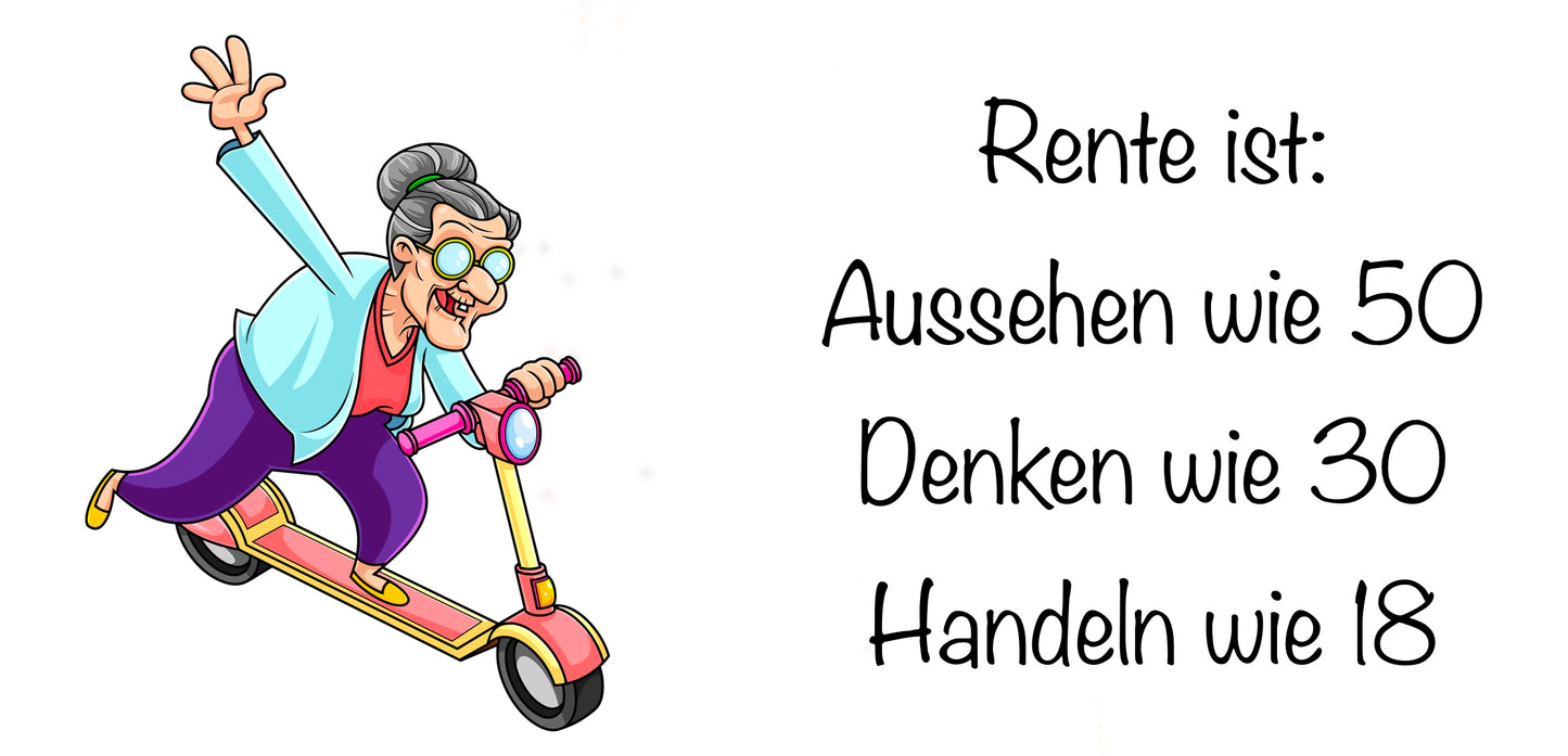 Humorvolle Ruhestand-Tasse – Witzige Geschenkidee zur Verabschiedung