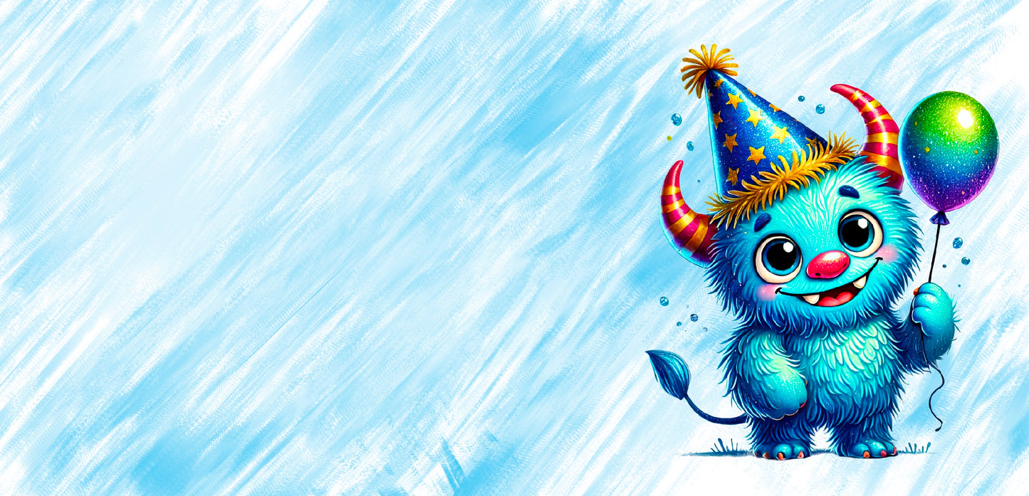 Blaues Süßes Monster Tasse – Kawaii Party Design, Geschenkidee für Kinder & Monsterfans, Halloween Geburtstag, Spülmaschinenfest