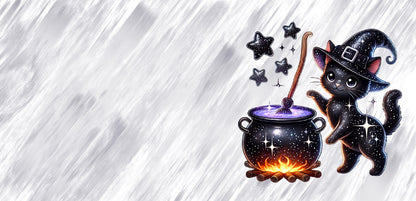 Tasse Katze & Zaubertopf – Magischer Kaffeebecher, Geschenk für Katzenliebhaber  Hexenfans, Spülmaschinenfest, Witchy Mug