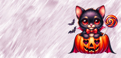 Halloween Tasse mit Katze im Kürbis – Süßes Kawaii Design, Geschenkidee Herbst & Halloween, Spülmaschinenfest  Mikrowellengeeignet