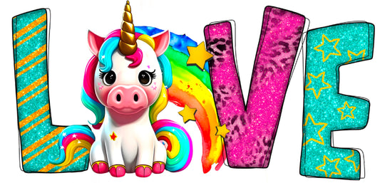 Magische Einhorn Tasse – Peace, Love & Unicorns | Geschenkidee für Einhorn-Fans | Kaffeetasse mit Spruch „Love“