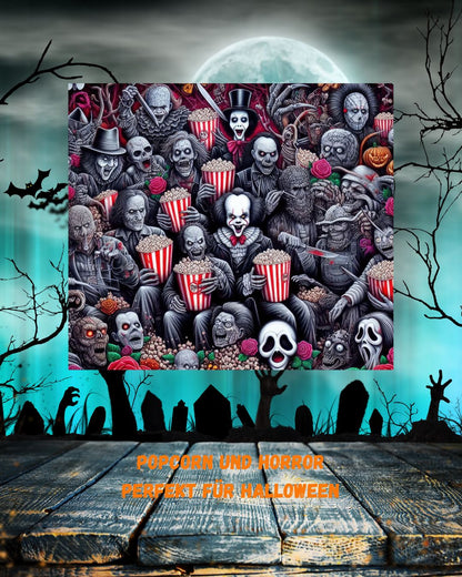 Halloween Tumbler mit Horrorfiguren – ES, Ghostface & mehr | Grusel Becher für Horror-Fans