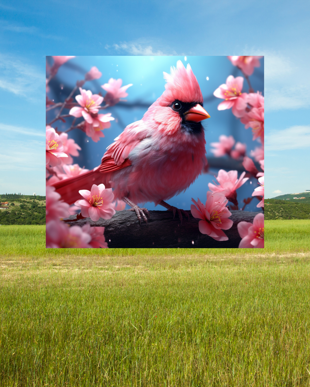Tier Tumbler „Vogel Kardinal“ – Naturnahe Schönheit trifft auf funktionalen Stil