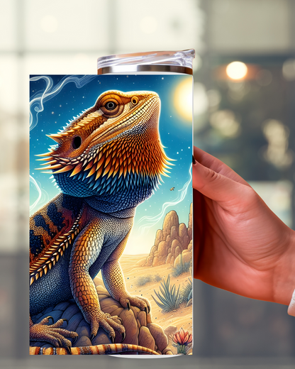 Bartagame Tumbler – Kunstvoll gestalteter Isolierbecher für Reptilienliebhaber
