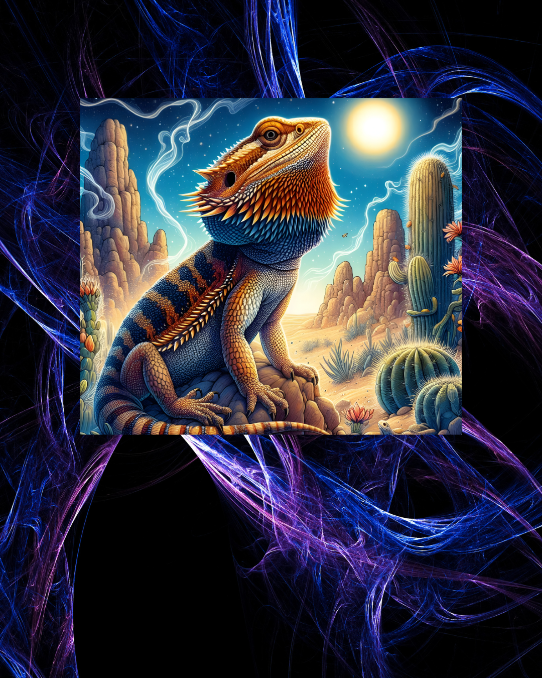 Bartagame Tumbler – Kunstvoll gestalteter Isolierbecher für Reptilienliebhaber