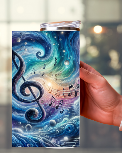 Hobby Tumbler mit Notenschlüssel-Motiv – Für Musikliebhaber mit Stil