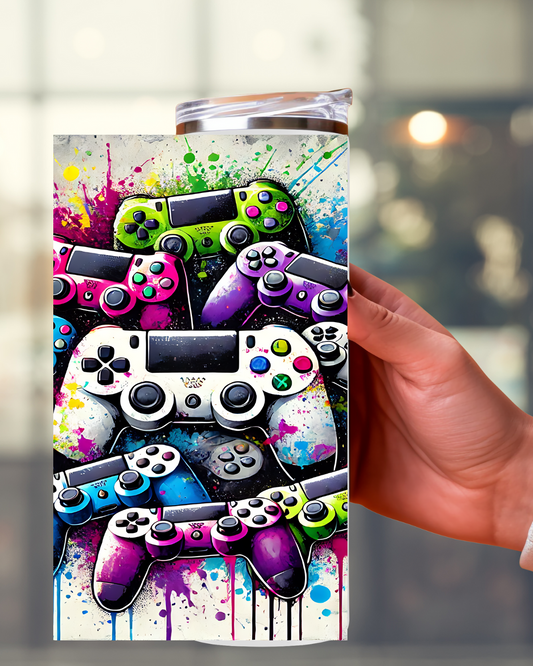 Hobby Tumbler mit Controller Design – Kreatives Basteln trifft Gaming-Flair