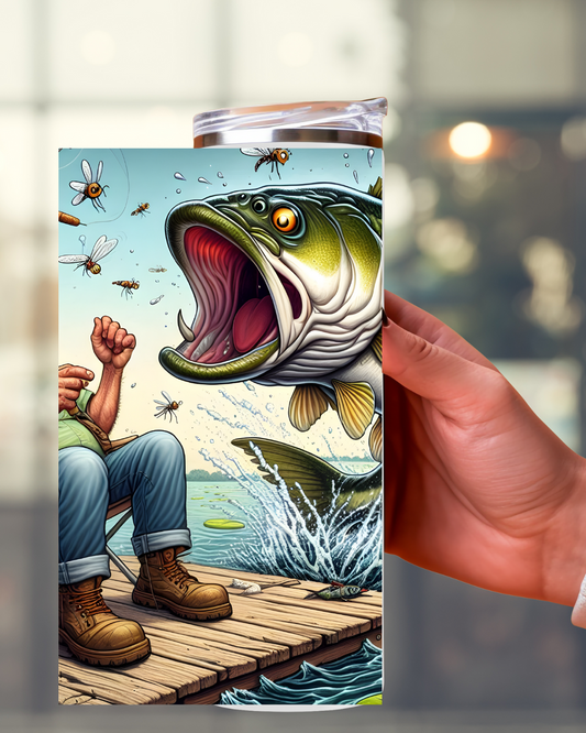 Hobby Tumbler „Angeln“ – Der perfekte Trinkbegleiter für passionierte Angler