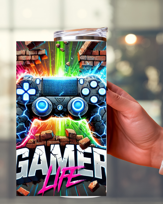 Hobby Tumbler „Gaming Life“ – Robust, stilvoll und perfekt für Gamer